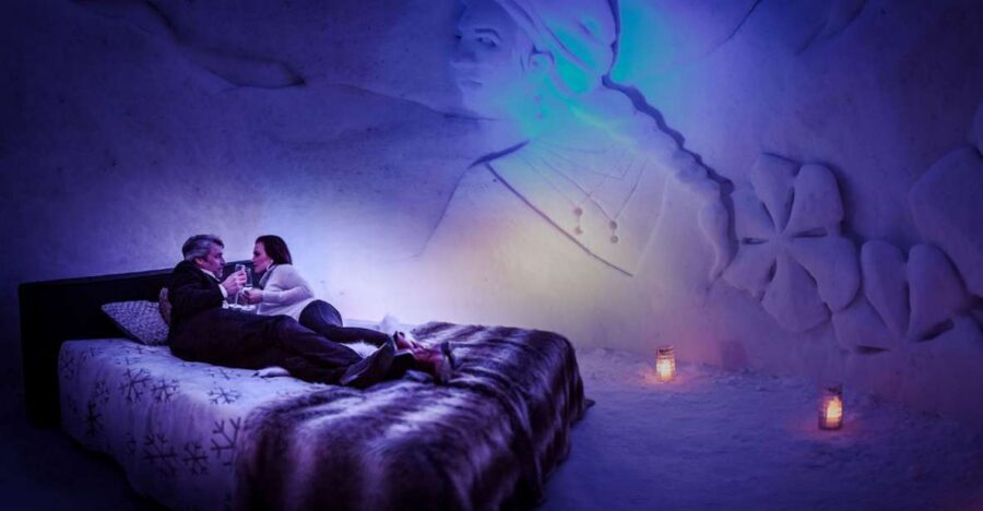 From Rovaniemi: SnowHotel Visit with Ice Restaurant Dinner - From Rovaniemi to the SnowHotel: the transfer that matters