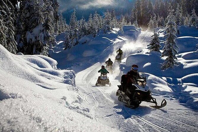 Full Day Snowmobile Safari - A full-day snowmobile safari that starts with the right kind of convenience
