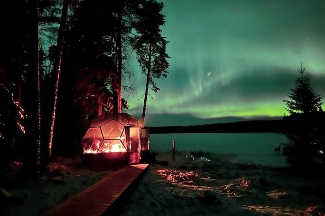 Glass Igloo Campfire Dinner under Northern Lights - The 3-hour flow: pickup, dinner in the igloo, and aurora time