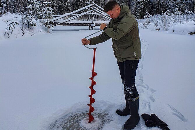 Half-Day Husky Safari and Salmon Ice Fishing Experience - Warm Gear and a Smooth Start: thermal outwear before ice fishing