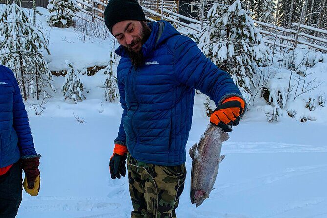 Half-Day Husky Safari and Salmon Ice Fishing Experience - Who should book this husky and salmon tour