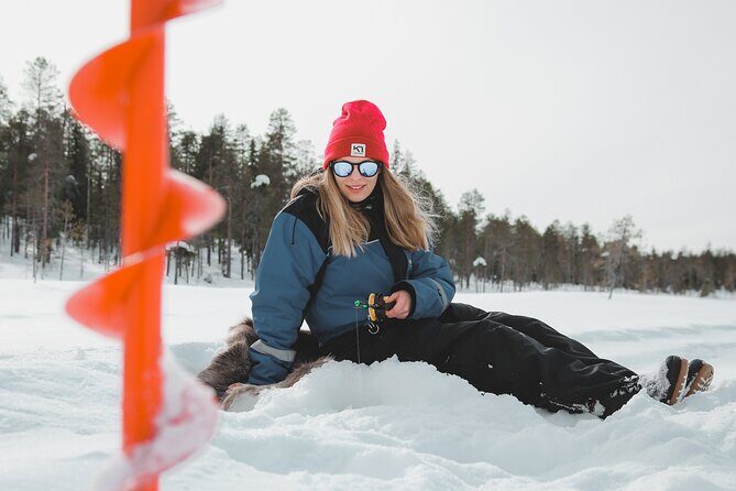 Ice Fishing -By car - Getting to the frozen lake from Safartica in Rovaniemi