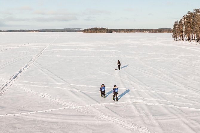 Ice Fishing Tour - Teepee Warm-Up and the Campfire Food Moment