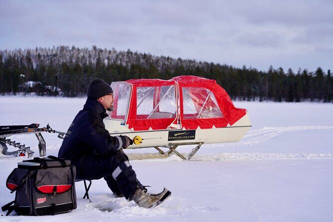 Ice Fishing with Snowmobiles - The 4-Hour Flow Around Rovaniemi Time (Start at 11:00)