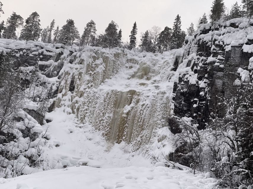 Korouoma Canyon Frozen Waterfalls Hike & Private Teepee BBQ - A quick reality check on the frozen waterfalls timing