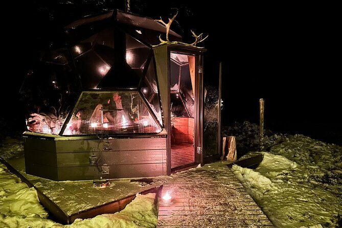 PRIVATE Glass Igloo Dinner Under Northern Lights - Price and value: what $322.88 per person buys you