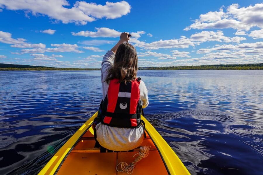 Rovaniemi: All-Day Canoe Adventure - Canoe Lessons First: How the Guide Helps You Control the Canoe