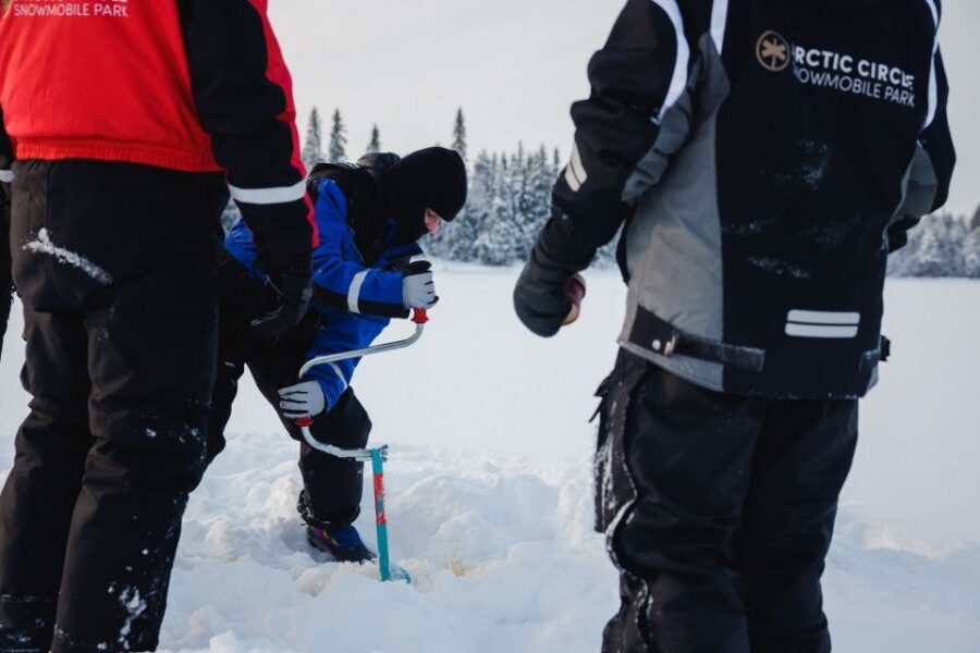 Rovaniemi: Arctic Circle Ice Fishing Experience - On the ice: holes, patience, and that Finnish rhythm