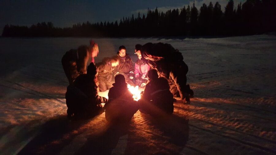Rovaniemi: Aurora Borealis Snowmobile Safari with Campfire - Meeting points in Rovaniemi: Santa Claus Village or the city office