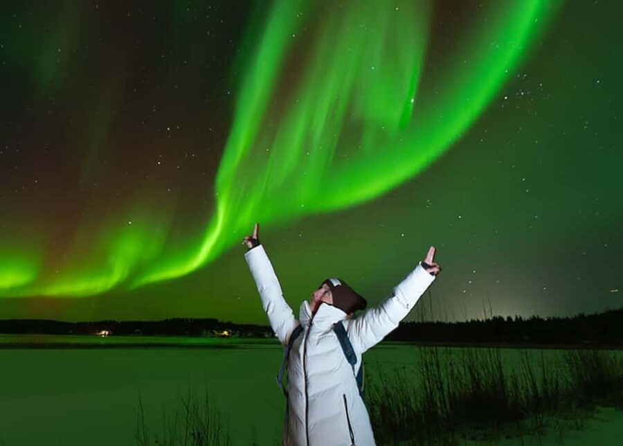 Rovaniemi: Aurora Hunt with Money-Back Guarantee and Photo - Stop 1: Pickup location in Rovaniemi