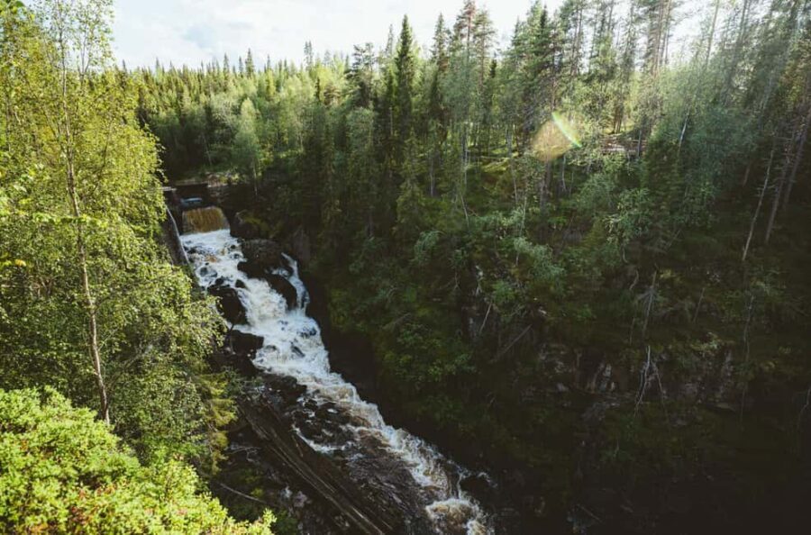 Rovaniemi: Auttiköngäs Waterfalls Hike Tour & Barbeque - Walking the Auttiköngäs Nature Trail: forests, bridges, and waterfall power