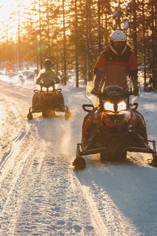 Rovaniemi: Family Snowmobile Trip with Guide and Picnic - Mini-snowmobile time for kids (and the expectations check)