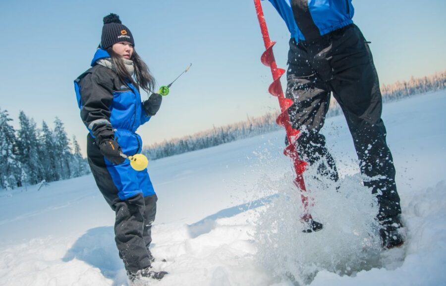 Rovaniemi: Guided Ice Fishing Experience - Luring fish under the ice with a guide at your side