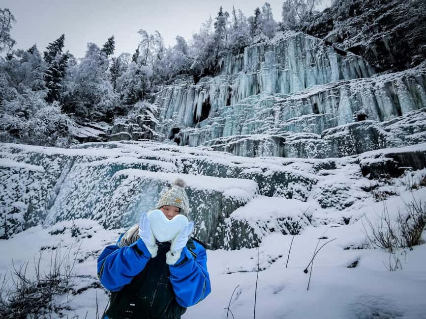 Rovaniemi: Korouoma Canyon & Frozen Waterfalls Tour with BBQ - The hike plan: 4–6 km on snow, with real slipping risks