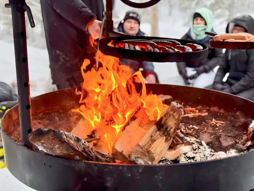Rovaniemi: Korouoma Canyon & Frozen Waterfalls Tour with BBQ - The warm reset: open-fire BBQ, sausages, and hot drinks