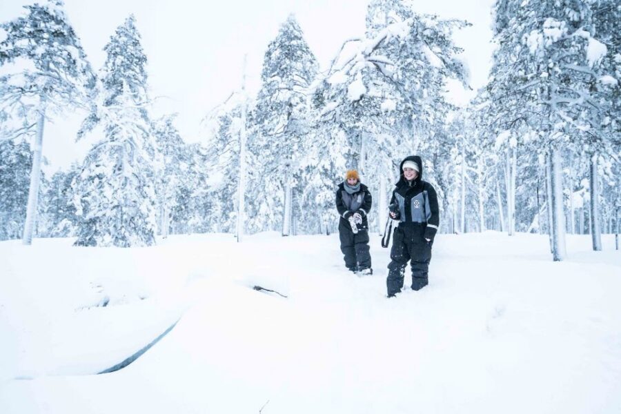 Rovaniemi: Nordic Forest Wilderness Adventure - Crossing a Wild River and Reading the Snowy Forest Trail