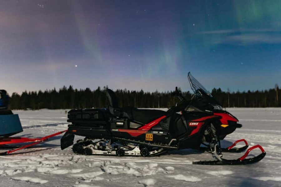 Rovaniemi: Northern Lights Family-Friendly Snowmobile Safari - Stops in the snowy forest: hot drinks, snacks, and a mid-journey pause