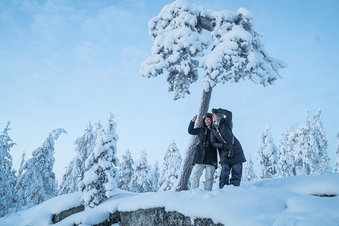 Rovaniemi photography tour - Stop 1: Lumberjack’s Candle Bridge shots with cityscape framing