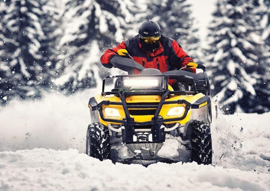 Rovaniemi: Quad Bike Ride and Ice Fishing - Quad bikes in Lapland forest: what the ride really feels like