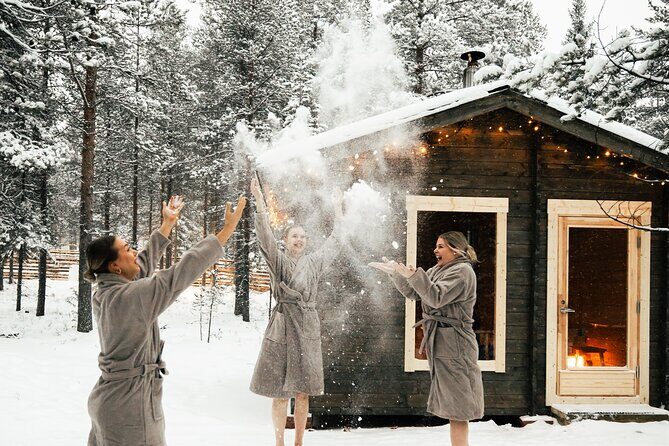 Rovaniemi Sauna World with a Hot Tub, Jacuzzi and Cold Pool - Heat-and-cold options: hot tub, Jacuzzi, and the icy pool routine