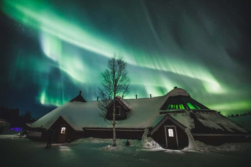 Rovaniemi: Snow Sauna Experience, Jacuzzi and Dinner in Kota - Sky Bar time for the Arctic sky and northern lights spotting