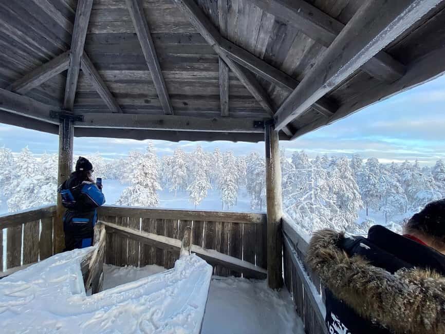 Rovaniemi: Snowshoe Adventure at Vikaköngäs & Barbeque - Skill level: yes, beginners can do this