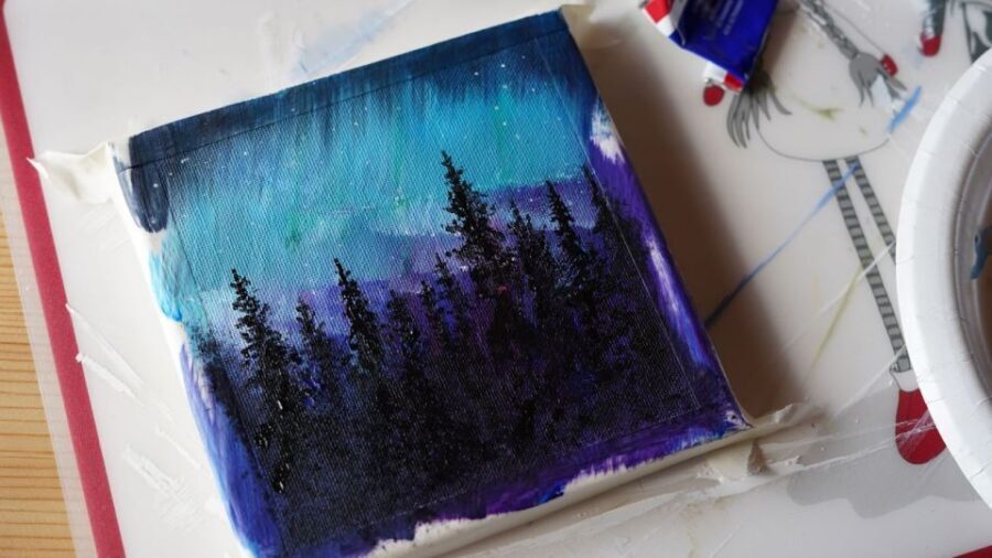 Rovaniemi: Workshop - Aurora painting - The Lapland house stop: culture without the lecture vibe
