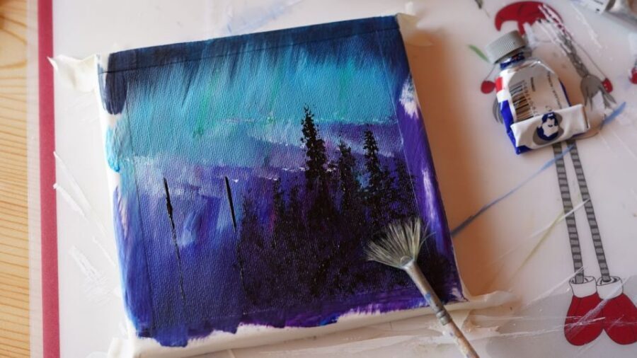 Rovaniemi: Workshop - Aurora painting - Practical tips to get the best result