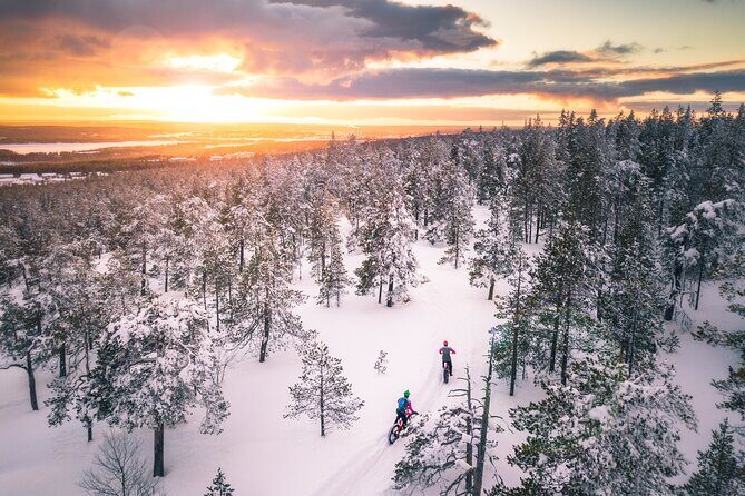 Scenic electric fat bike group ride in Rovaniemi - The guides: patience, control, and small-group attention